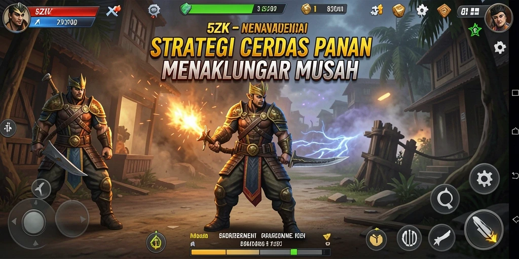 Gameplay strategis mendebarkan dalam 5ZK dengan berbagai taktik dan pertempuran.