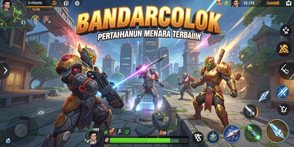Tampilan gameplay BANDARCOLOK yang seru dalam Tower Defense.