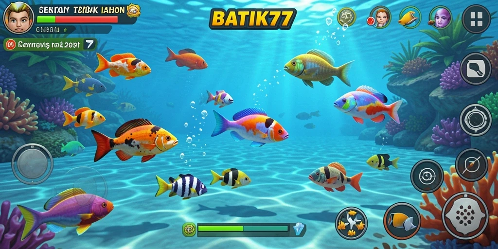 Screenshot gameplay Tembak Ikan yang seru di BATIK77.