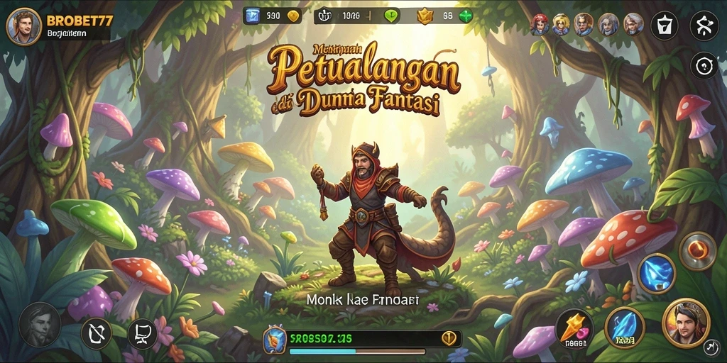 Tampilan gameplay BROBET77 yang penuh aksi dan tantangan petualangan.