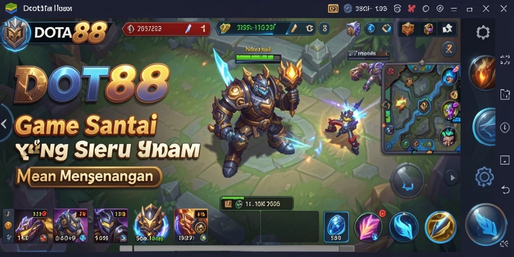 Screenshot DOTA88 menampilkan aksi seru dalam gameplay santai.