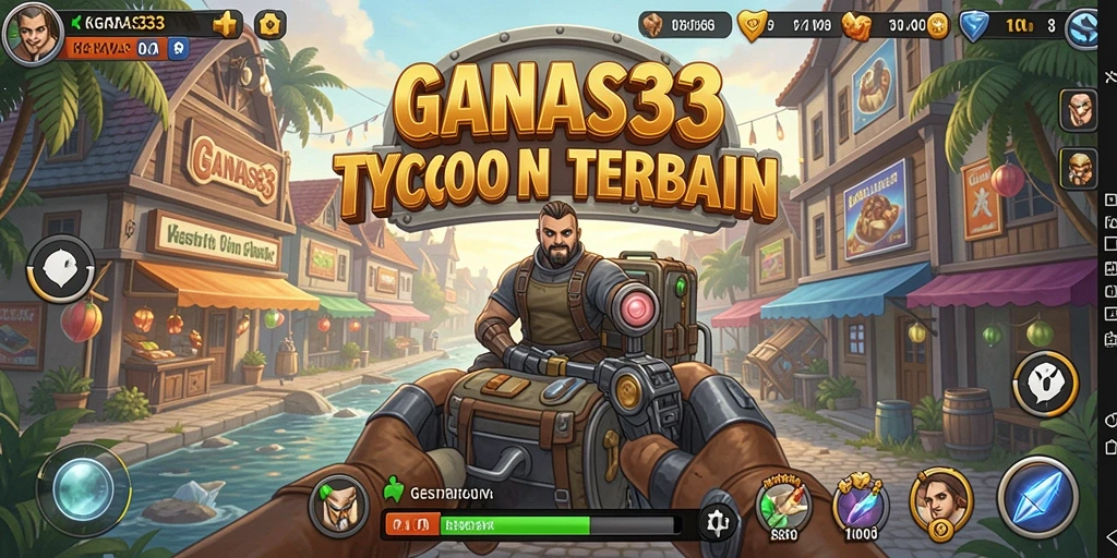 Screenshot gameplay GANAS33 menampilkan aktivitas manajemen bisnis yang mendebarkan.