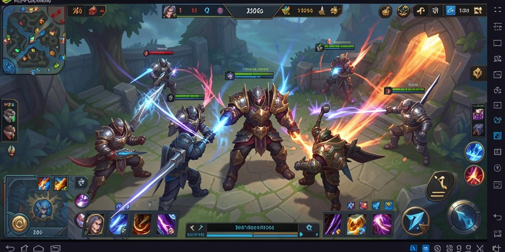 Tampilan aksi seru di KEPO66, pengalaman gameplay MOBA yang luar biasa.