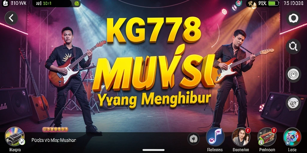 Screenshot gameplay KG778 menampilkan antarmuka yang intuitif dan beragam lagu menarik.
