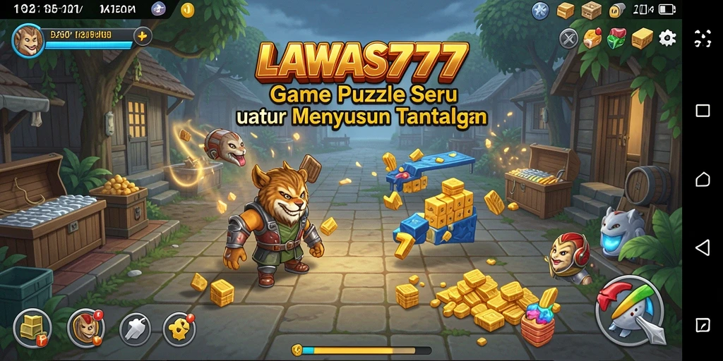 Screenshot gameplay LAWAS777 menampilkan tantangan puzzle yang menarik.