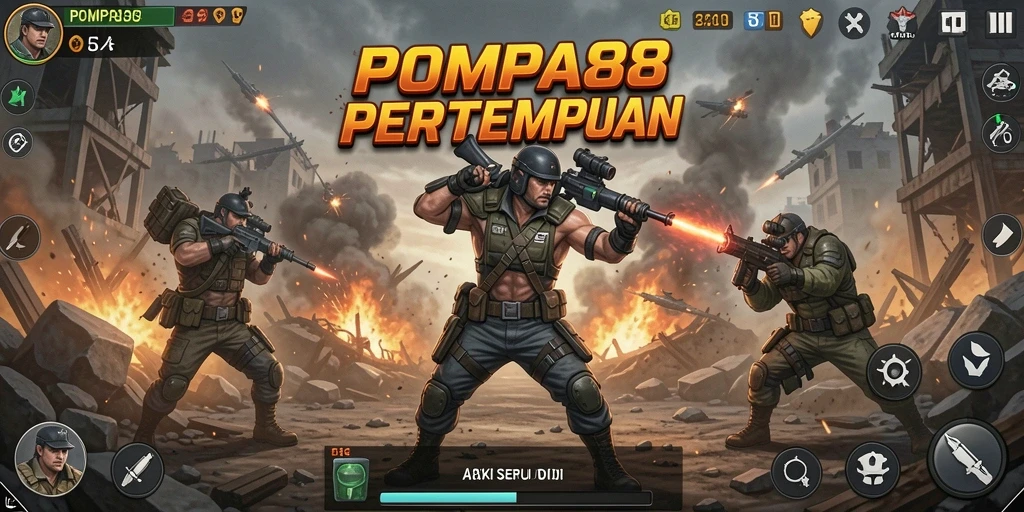 Tampilan gameplay POMPA88 yang penuh aksi dan menegangkan.