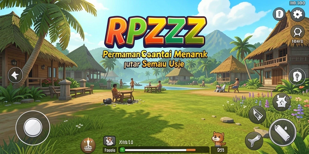 Tampilan screenshot yang menunjukkan gameplay seru RPZZZ.