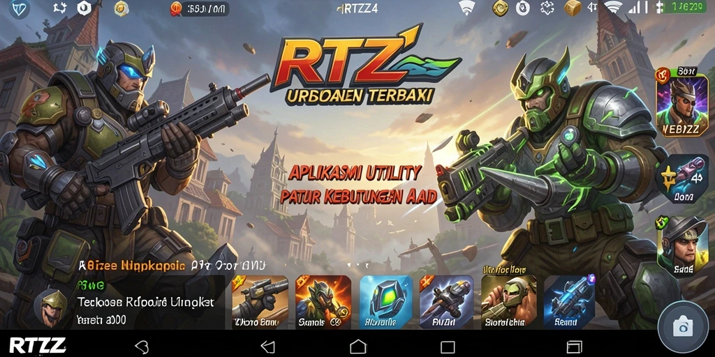 Tampilan antarmuka pengguna RTZZ yang menarik dan fungsional.