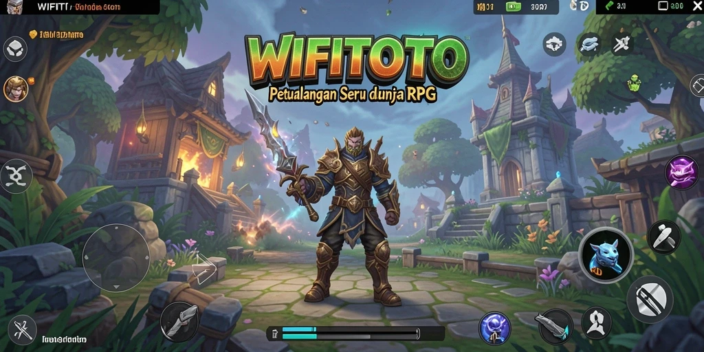 Screenshot WIFITOTO menampilkan aksi pertarungan seru dalam dunia RPG.